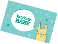 Image of a Buy Buy Baby gift card with a llama on it.
